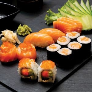 Salmon lovers platter