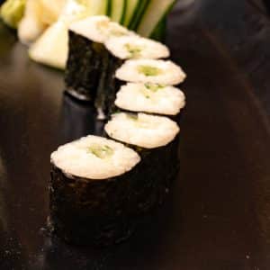 Hoso Maki cream cheese and cucumber (6 pcs)